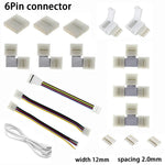 connecteurs électrique broches blancs moderne câbles 50cm RGBCCT LED sans soudure