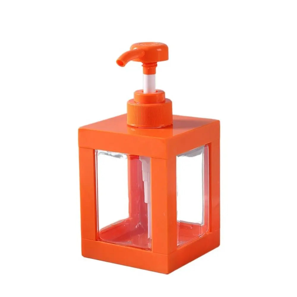 distributeur savon liquide orange noir blanc transparent moderne minimaliste 500ml 750ml 1000ml Pompe rechargeable