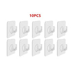 crochet mural transparent adhésif pvc moderne porte serviettes porte clés support charge lourde organisation