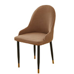 chaise moderne vert olive tissu carreaux pieds noirs boutons dorés amovible lavable polyester élasthanne
