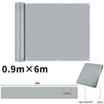 rideau balcon gris rayures moderne clips câbles 90x500cm 90x600cm 90x300cm 75x600cm