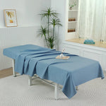 nappe table massage noir tissu uni minimaliste professionnelle 60x185cm aspect lisse sans trous