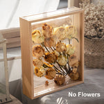 cadre bois moderne fleurs séchées verre transparent 10x15cm 13x18cm 15x20cm 20x25cm