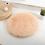 coussin rond velours multicolore moderne confortable 40cm 50cm 60cm chat lit animal compagnie