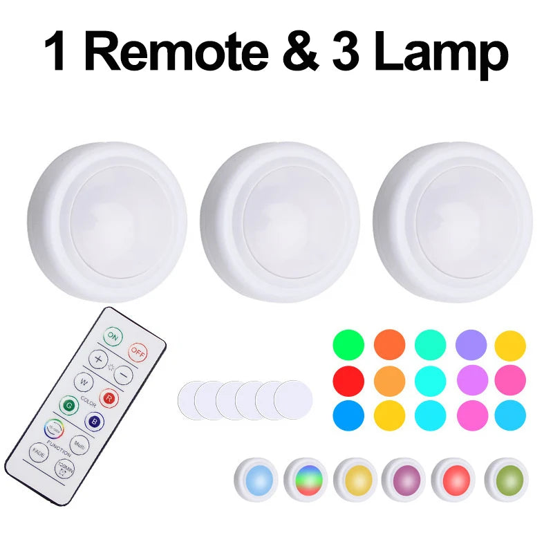 lampe led rechargeable sans fil unités adhésif blanc moderne 16 couleurs changeantes