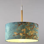 Suspension lumineuse moderne noir uni marron foncé bleu clair doré pince suspension chambre salon