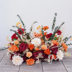 décoration événement florale mariage arches guirlandes vases feuilles épis blé