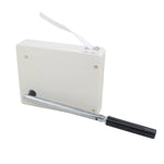 mètre ruban blanc pratique poignée noire mesure 120mm 32mm 152mm