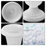 cache pot blanc rayures verticales adhésif décoration intérieure classique ornement maison salon