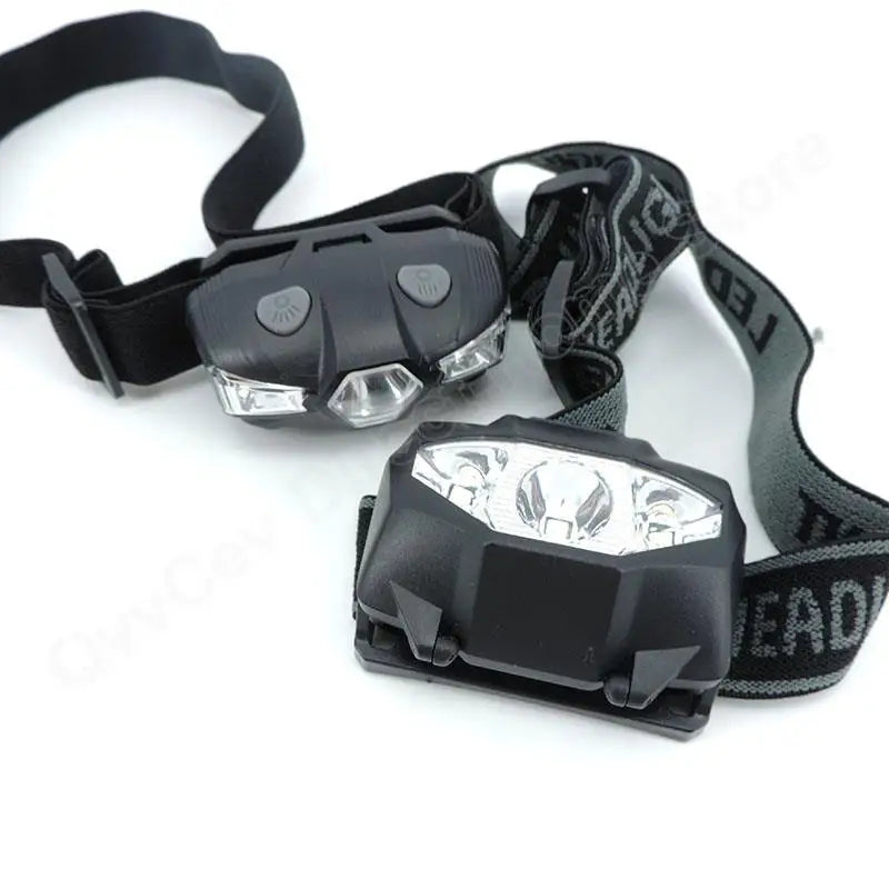 lampe frontale noire led aaa aa torchon randonnee camping headtorch ajustable