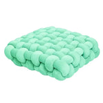 coussin mousse mémoire forme anti décubitus polyester coton rectangulaire blanc motif boules moderne adhesive