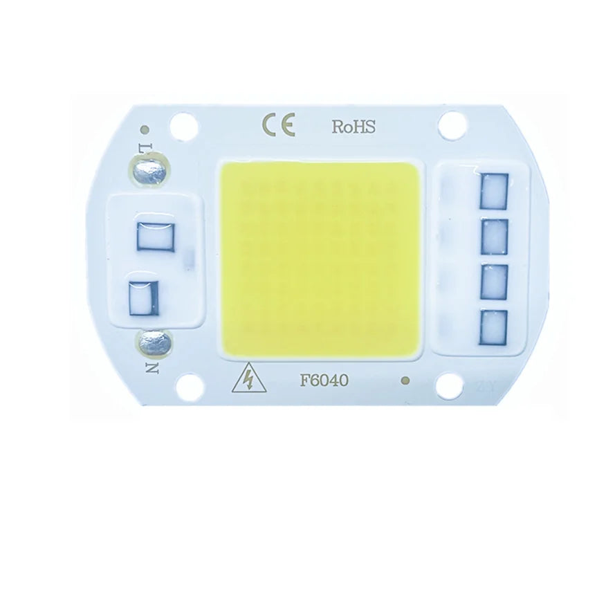 plaquette led cob 20w 30w 50w blanc full spectrum ac 220v smart diy