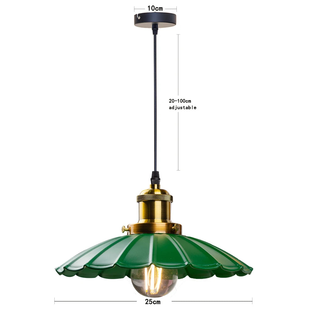 lampe suspendue vintage blanc doré émail brillante chambre salon étude