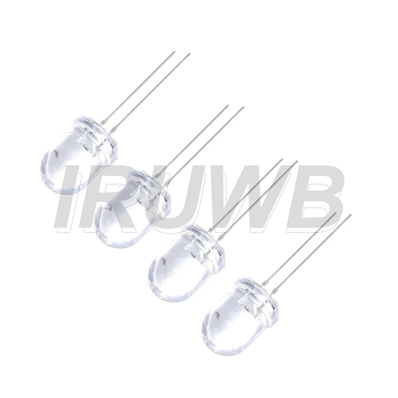 diodes led transparentes modernes 3v 20ma couleurs rouge vert bleu jaune blanc