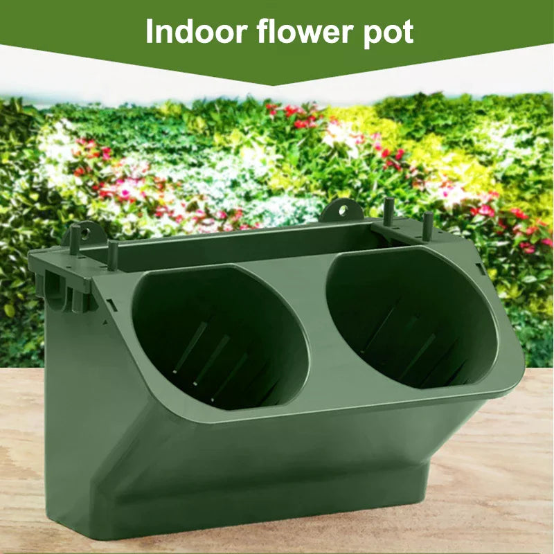 pot fleurs suspendus moderne vert foncé grille dimensions extérieurs intérieurs jardin decoration accessoires