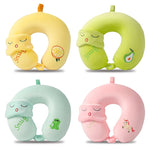 coussin voyage forme mousse mémoire forme animaux ours dinosaure poisson licorne boutons masque yeux