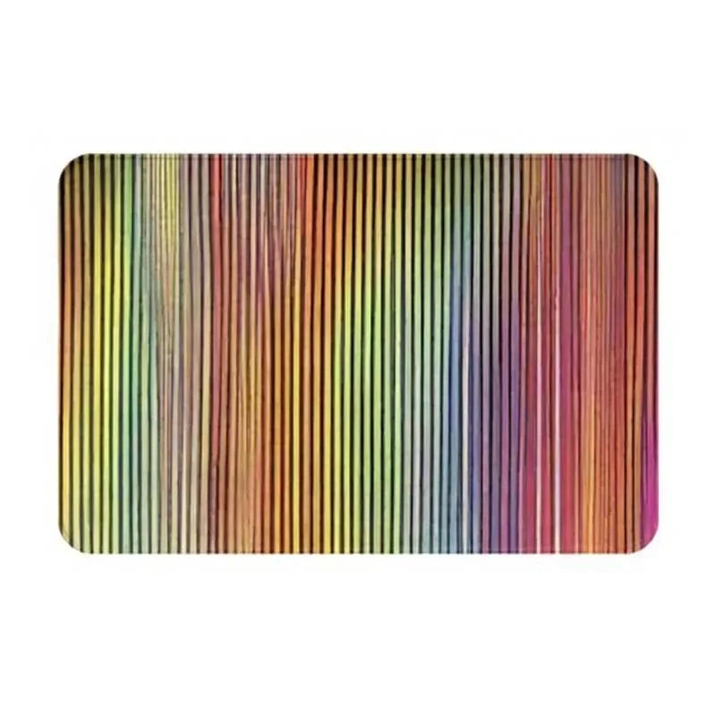 tapis sol moderne multicolore rayures antidérapant résistant décoloration entrée bain extérieur 30x50cm 40x60cm