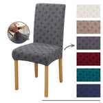 housse chaise tissée polyester coton moderne adhésif gris bleu marine noir bordeaux marron beige