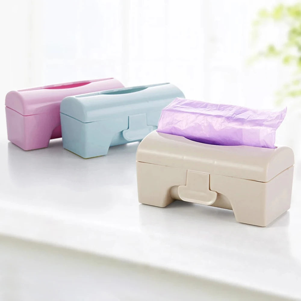 distributeur sacs poubelle moderne rose blanc vert bleu beige adhésif cuisine salle bains