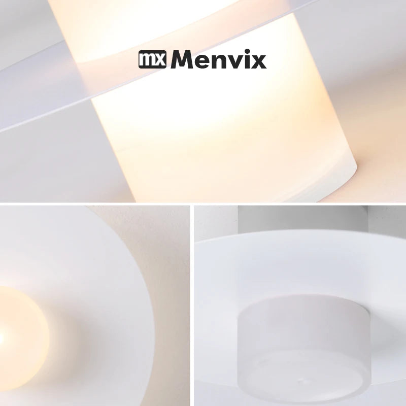 lampe table led blanc rouge noir moderne minimaliste touch control interrupteurversible