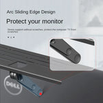 support mural multifonctionnel réglable acier noir moderne clips inclusion plaque protection