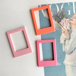 cadres photo magnétiques bleu clair rose noir blanc vert orange gris jaune modernes minimalistes