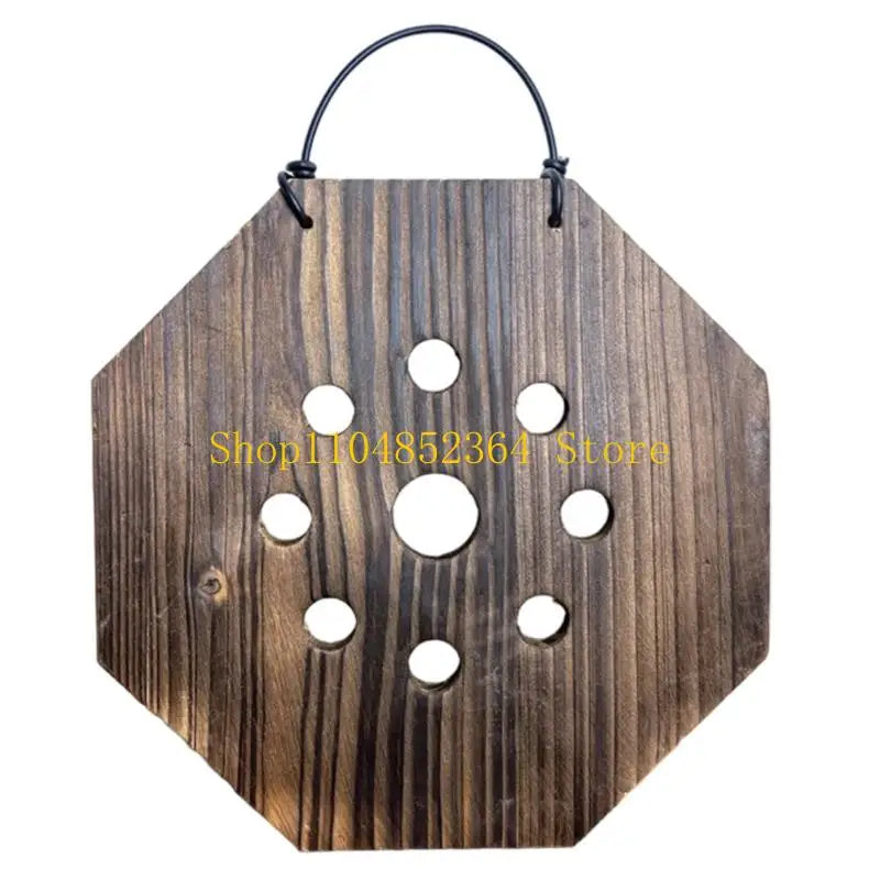 planches bois marron plantes murales rustique anneaux suspension différents motifs trouSTRUCTURE END