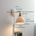 lampe murale moderne blanc doré interrupteur chaîne coquille motif lune soleil chambre cuisine