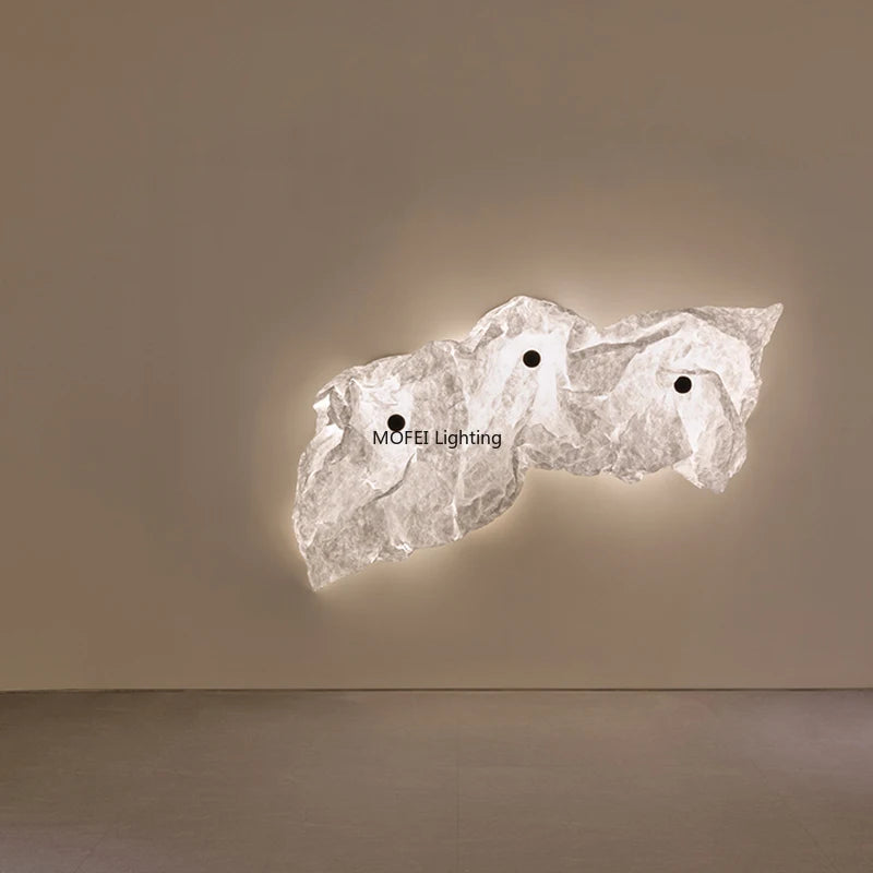 lampe murale moderne bois blanc rayures noires éclairage led rétractable têtes 180cm 260cm