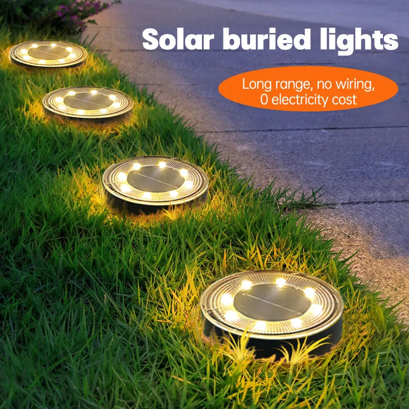 lumière solaire encastrée noire led blanche moderne jardin extérieur autonomesétalement plug in