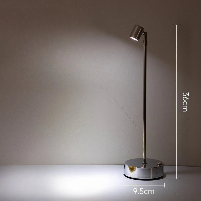 lampe table led rechargeable tactile noire moderne chambre restaurant