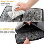 tapis massage pieds électrique ems moderne télécommande ajustable relaxation musculaire confortable minimaliste