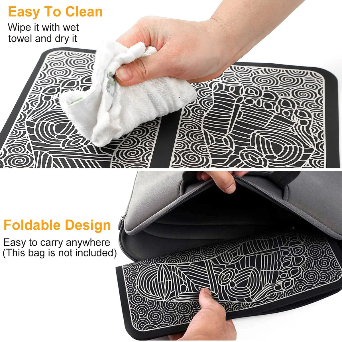 tapis massage pieds électrique ems moderne télécommande ajustable relaxation musculaire confortable minimaliste