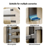 porte serviettes mural pliable gris moderne fixations vis serviettes