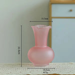vase verre opaque moderne fleurs artificielles décoration table salon maison