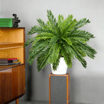 décoration intérieure plante artificielle arbuste feuilles vertes pot imitation végétal tropical maison