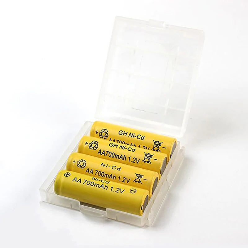 boîte rangement piles aa aaa transparente pratique clips couvercle protection utilitaire