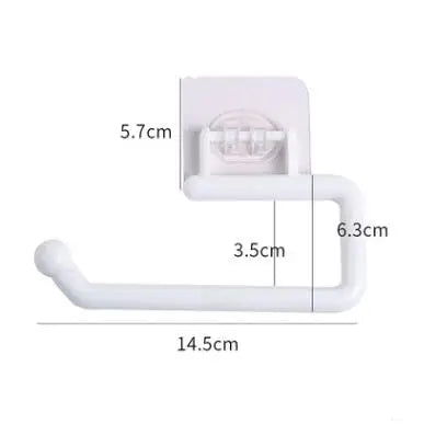 porte serviettes mural adhésif moderne blanc texture marbrée salle bain cuisine support accessoire fixe