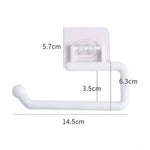 porte serviettes mural adhésif moderne blanc texture marbrée salle bain cuisine support accessoire fixe