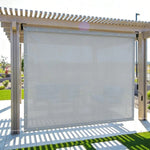 voile soleil gris clair poly coton enduit pu résistante l'eau moderne 2x2m 2x3m 3x3m