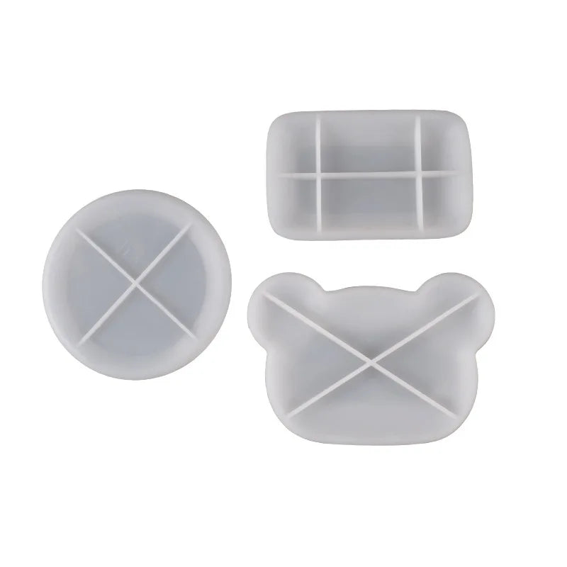 moules silicone forme ours rectangle cercle fruits décorations bricolage artisanal blanc moderne ludique