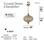 lustre pendentif cristal doré salon restaurant chambre exposition hall haute gamme creative