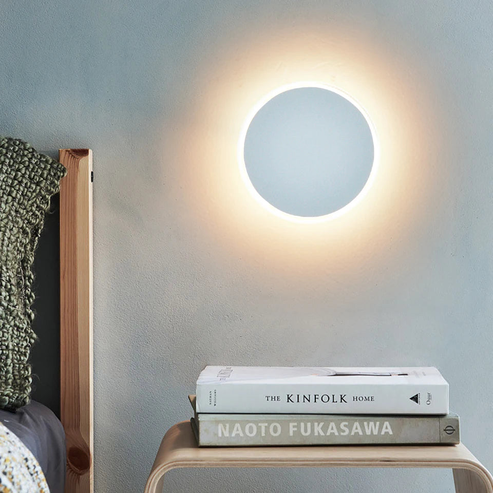 lampe murale led moderne noir blanc rechargeable adhésive câble usb charge rapide chambre cuisine