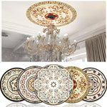 décoratif stickers ornements floraux géométriques classique baroque adhésif beige noir or rouge