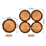 serviettes jetables papier texture arbre marron clair anniversaire décoration naturelle festive camping enfants