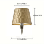 lampe table led sans fil commande tactile trois couleurs ambiance restaurant chambre cadeau moderne