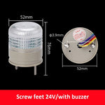 lampe led rouge verte jaune adhésive buzzer flashing 12v 24v transparente moderne