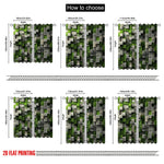 rideau moderne 3d imprimé vert gris polyester opacité panneaux decoration murale