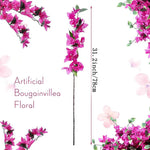 guirlande artificielle bougainvilliers rose vif fleurs feuilles moderne décoration extérieure anniversaire exposition