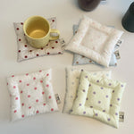 coussins protection tasses blanc gris clair beige rose pâle points classique opaques sans fixation